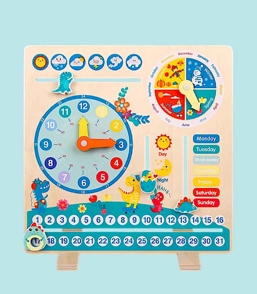 Dino board - Calendar, Clock, Seasons, Week, Day