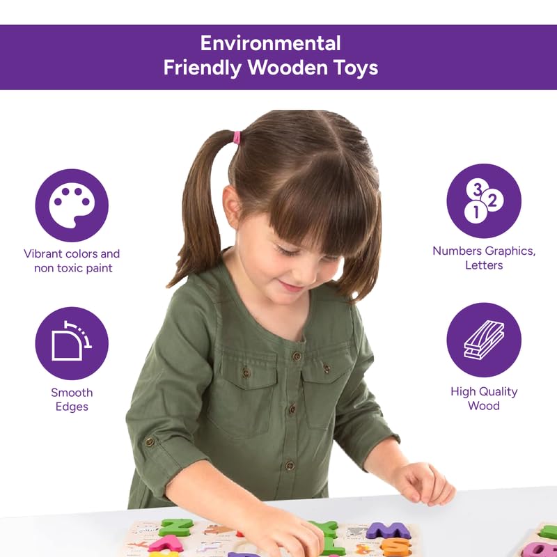 3-in-1 puzzle : Numbers, Shapes, Alphabets