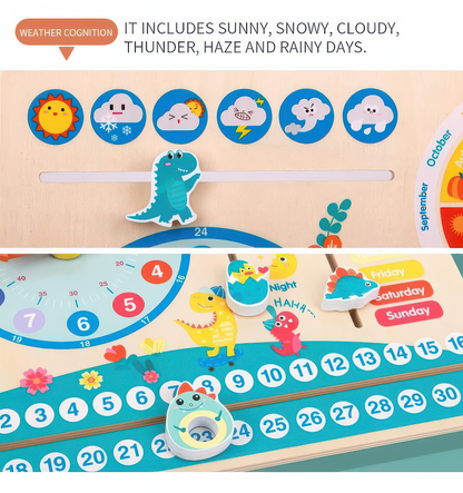 Dino board - Calendar, Clock, Seasons, Week, Day