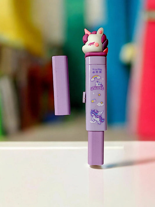 Cute Cartoon 3D Topper Retractable Eraser Stick