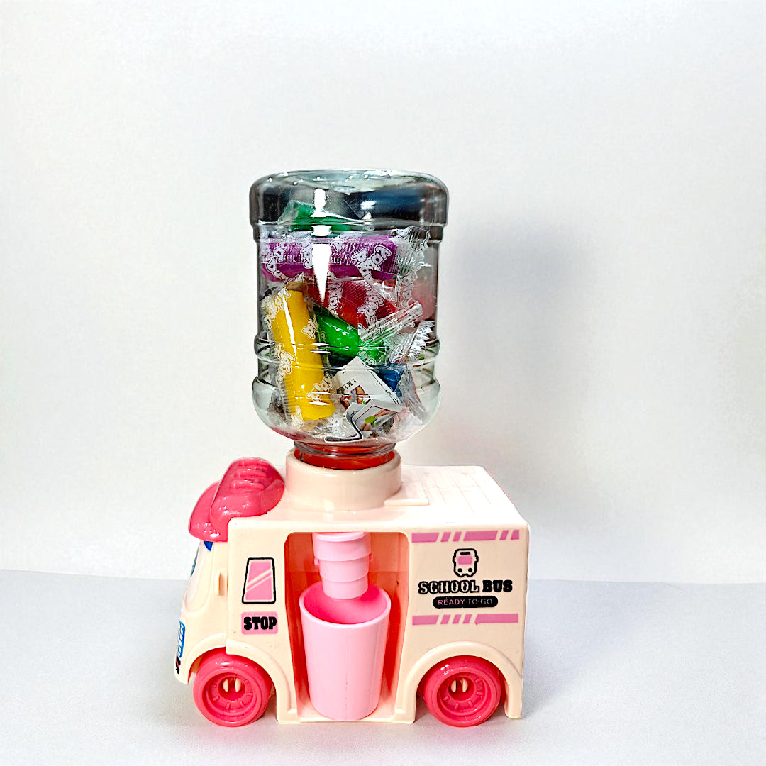 Kids Latest Mini Bus Water Dispenser with 12 Cotton Clay Toy (Pack of 1) Art Clay