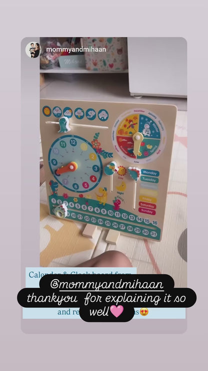 Dino board - Calendar, Clock, Seasons, Week, Day