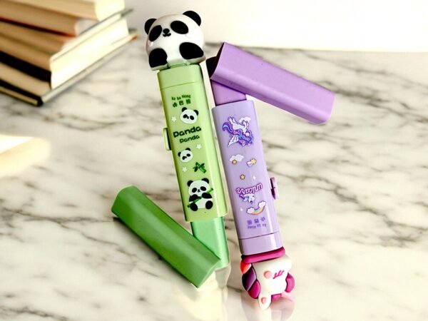 Cute Cartoon Pull-up Eraser Stick with extra refill