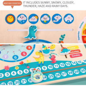 Dino board - Calendar, Clock, Seasons, Week, Day - Image 4