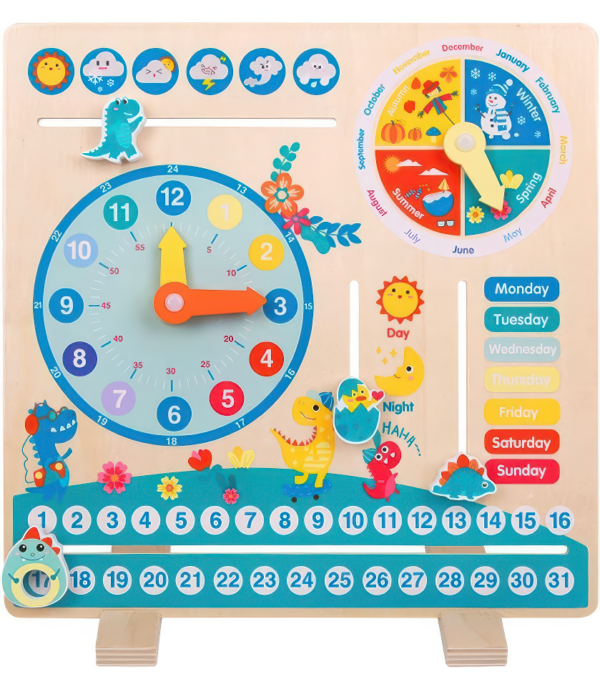 Dino board - Calendar, Clock, Seasons, Week, Day