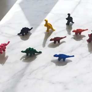 Dinosaur Shaped Crayons Set – 9 Bright Colors (3 Styles) - Image 4