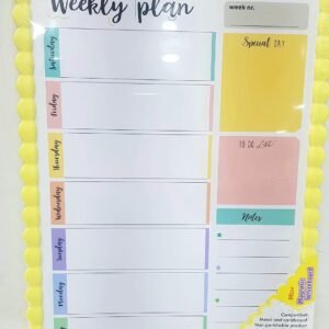 Double-Side Magnetic Whiteboard with to-Do List, 1 Whiteboard, 1 Dry-Erase Marker, 2 Magnets Whiteboard Set Random Colour (Whiteboard-28X39.5cm, Large) - Image 3