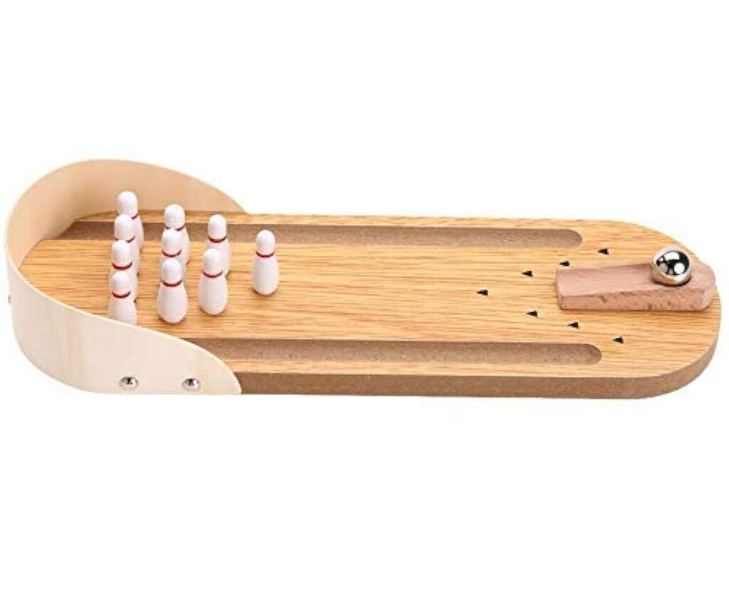 Mini-Entertainment Desktop Bowling Game Set
