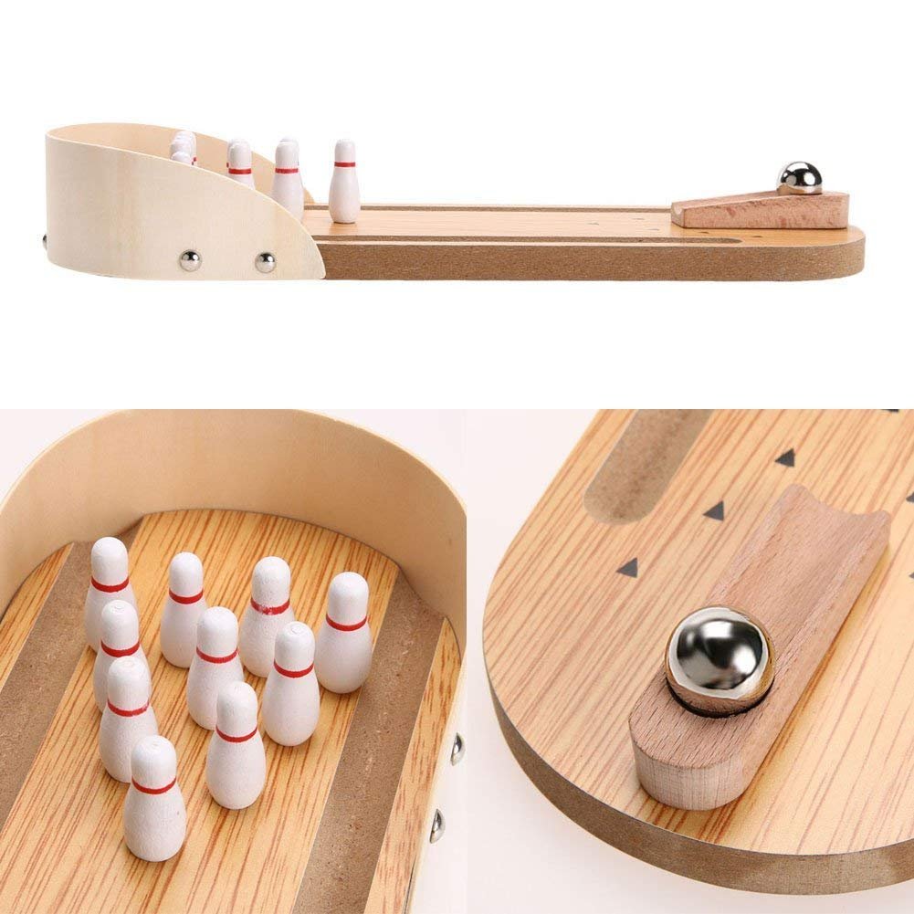 Mini-Entertainment Desktop Bowling Game Set - Image 5