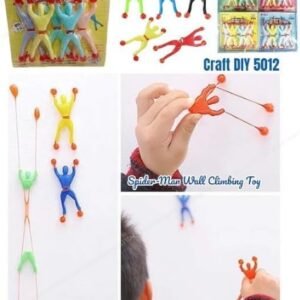 Wall Climbing Sticky Man Action Figures, Pack of 5Pc - 1 Pkt, Kids Fun Toy - Random Colour Dispatched - Image 4