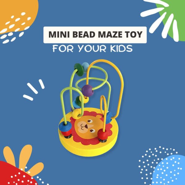 Wooden Mini Bead Maze Toy Assorted Colors: Engaging Fine Motor Skill Development