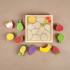 Wooden Puzzle tray - Fruits - Image 4