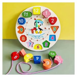 Wooden Shape Sorting Clock