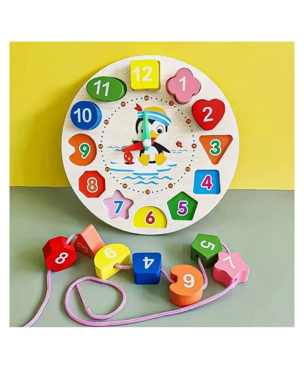 Wooden Shape Sorting Clock
