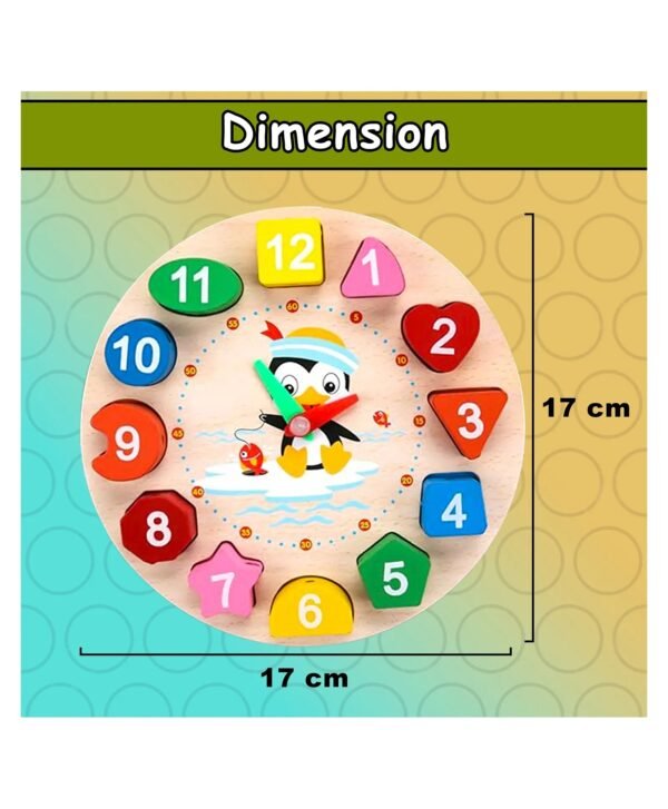 Wooden Shape Sorting Clock