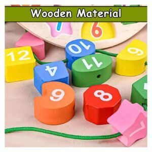 Wooden Shape Sorting Clock - Image 5