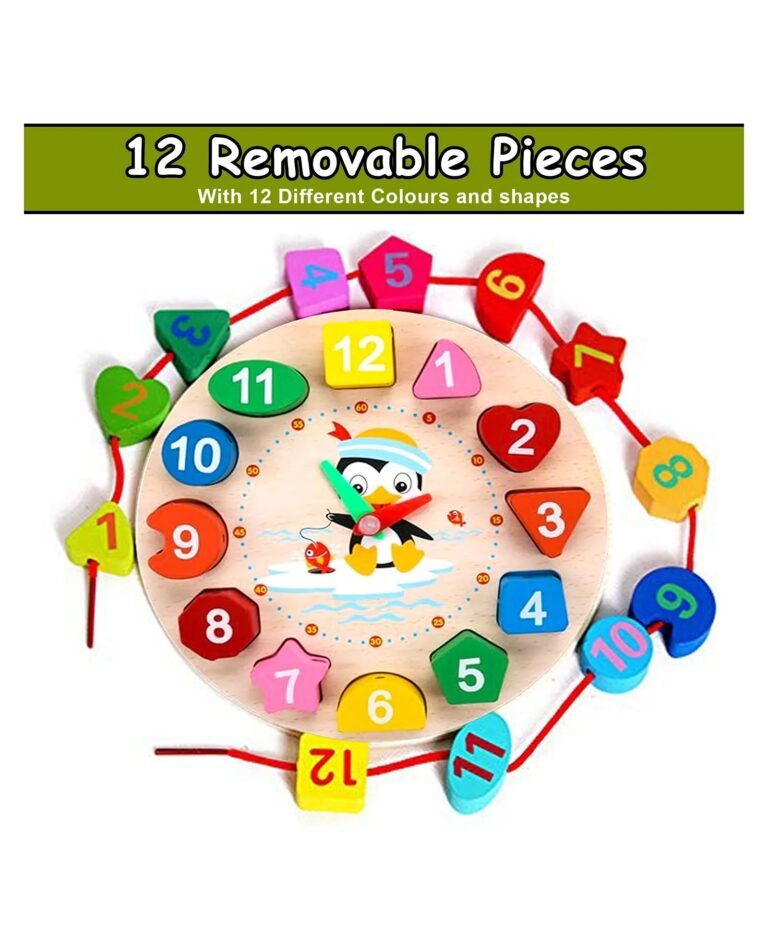 Wooden Shape Sorting Clock