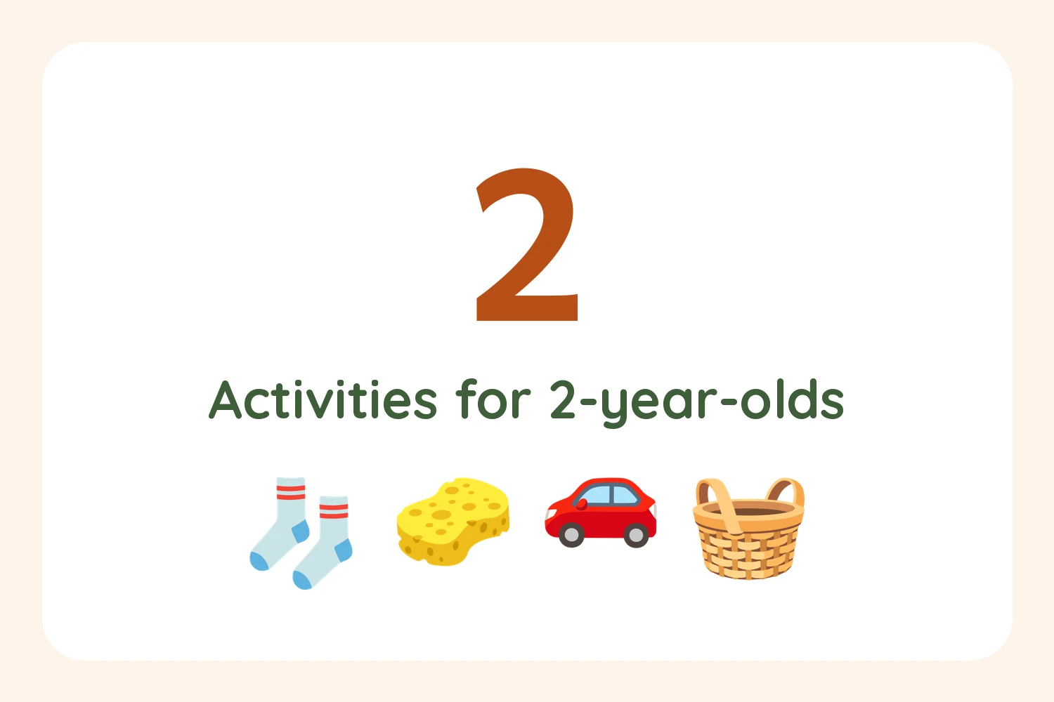 No-prep activities for 2 year olds with household items