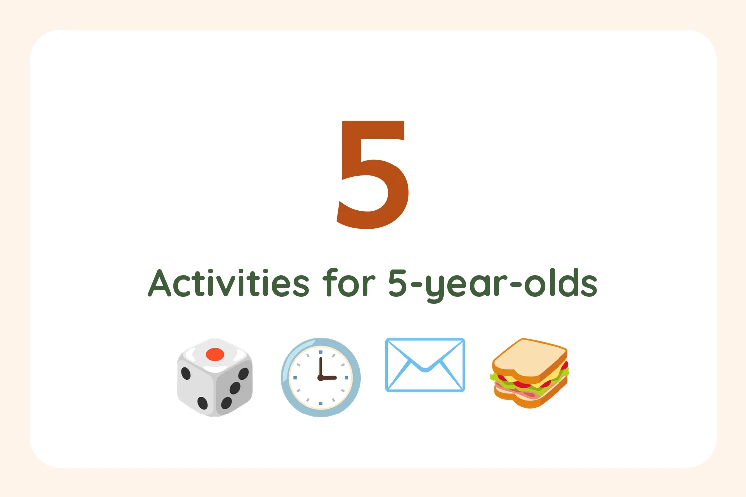 No-prep activities for 5 year olds with household items