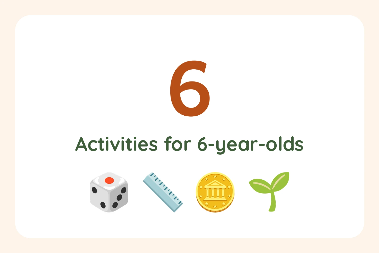 No-prep activities for 6 year olds with household items