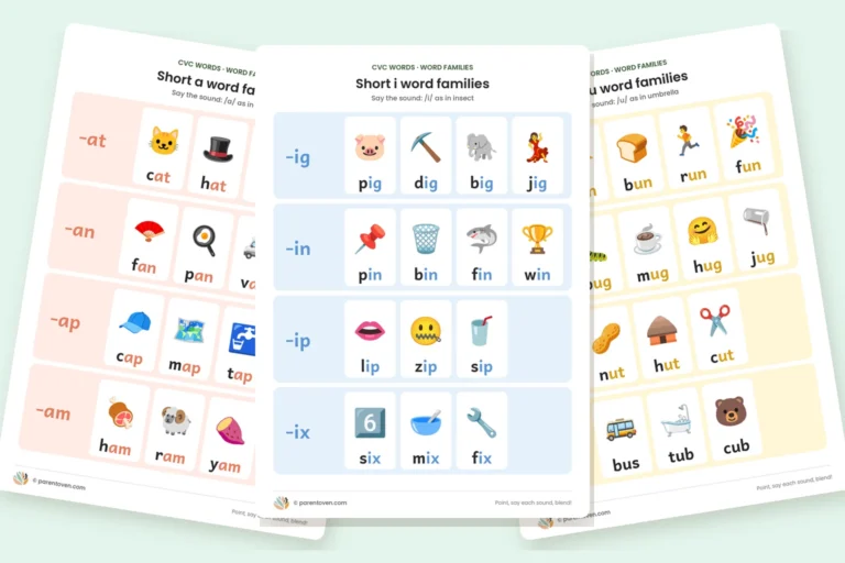 CVC word worksheets