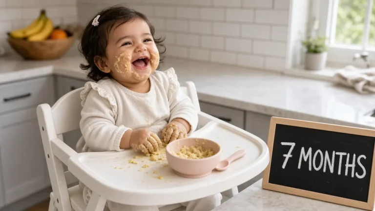 Happy 7 Months Old Baby Quotes, Wishes & Captions
