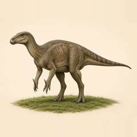 Illustration of an Iguanodon