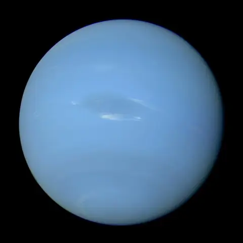 Deep blue planet Neptune