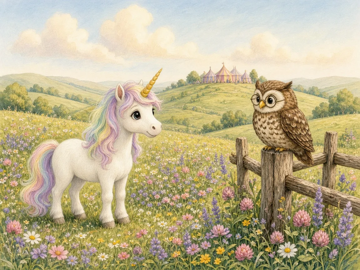 Sunny, the Unicorn Who Was Always Late picture story cover